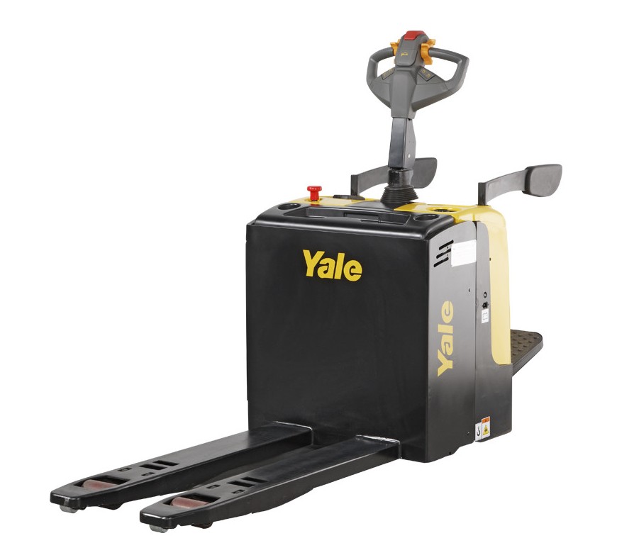 Transpaleta eléctrica con plataforma...