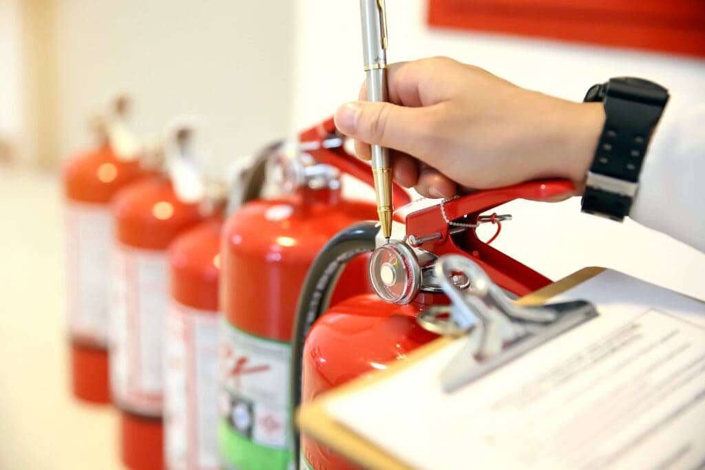 Extintores para almacenes seguros